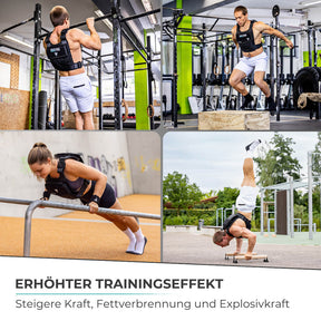 Pullup & Dip Gewichtsweste mit Gewichten bis 15kg