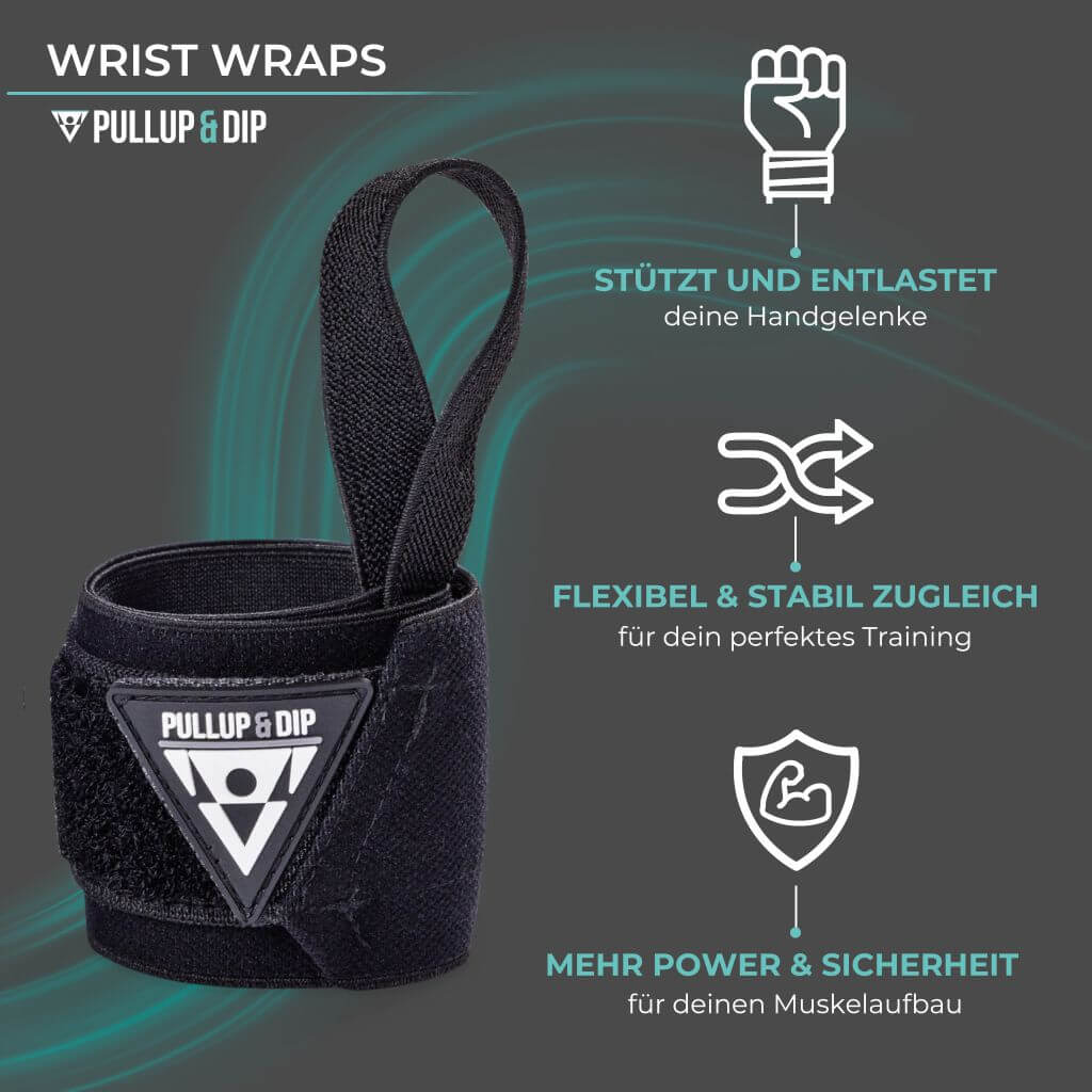 Wrist Wraps, Handgelenkbandagen für Calisthenics & Krafttraining, stabilisierend & schützend